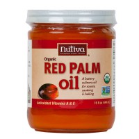 Nutiva, Aceite Orgánico de Palma Roja, 444 ml
